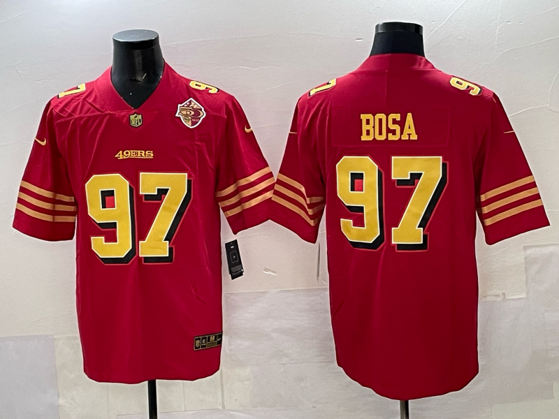 Men San Francisco 49ers #97 Bosa Red  Nike Limited NFL 2025 Jersey 005